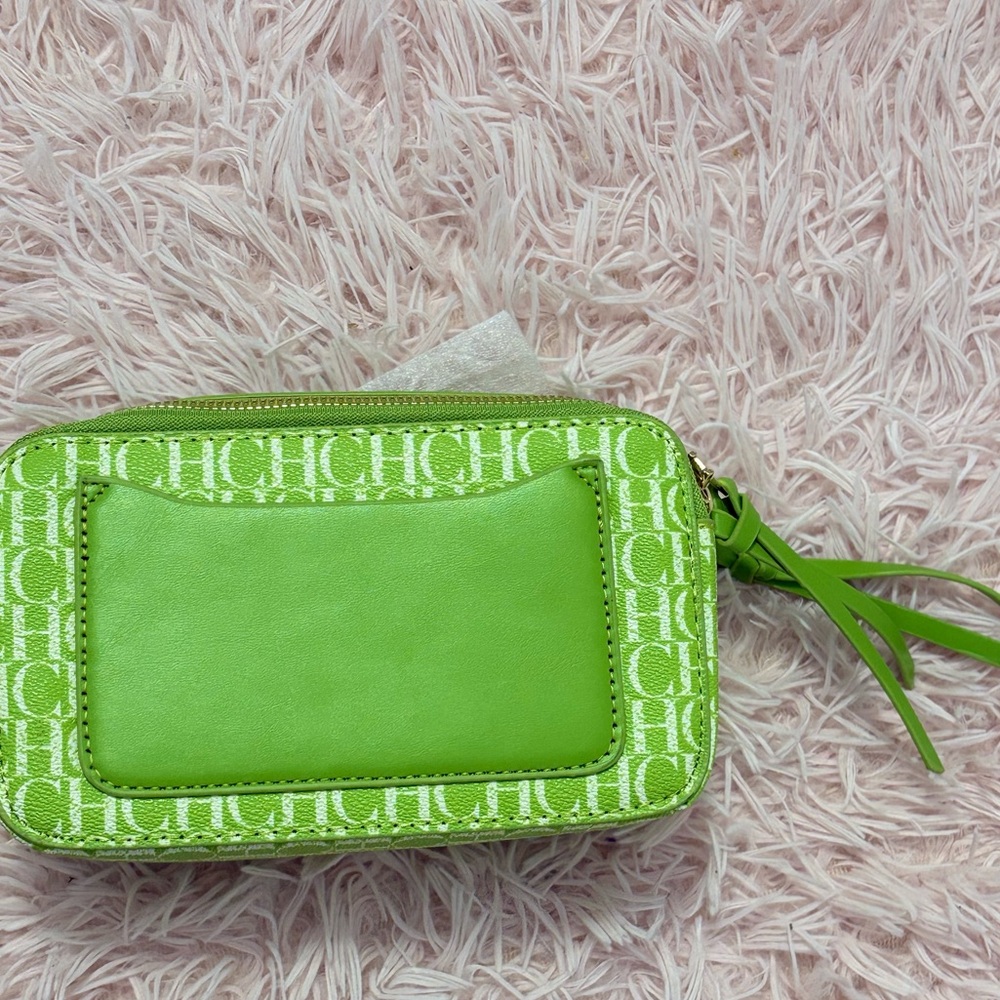Brand New Carolina Herrera Lime Green Crossbody Bag - Picture 11 of 11